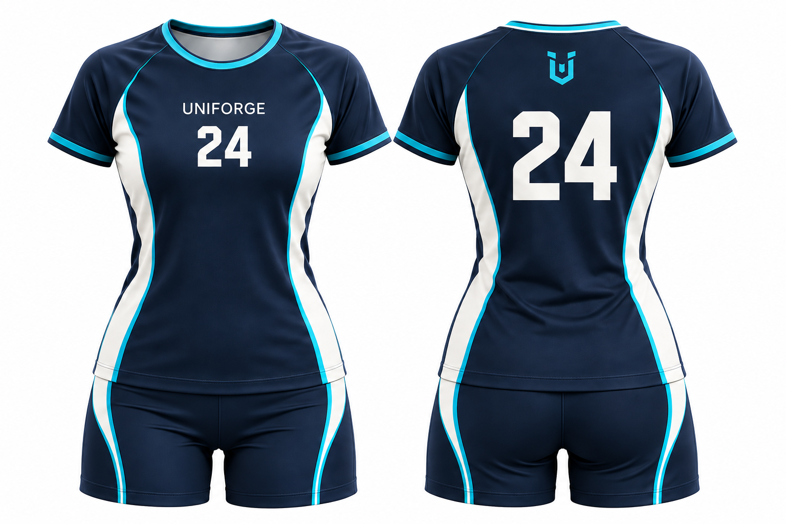 Exemple d’uniforme de volleyball féminin